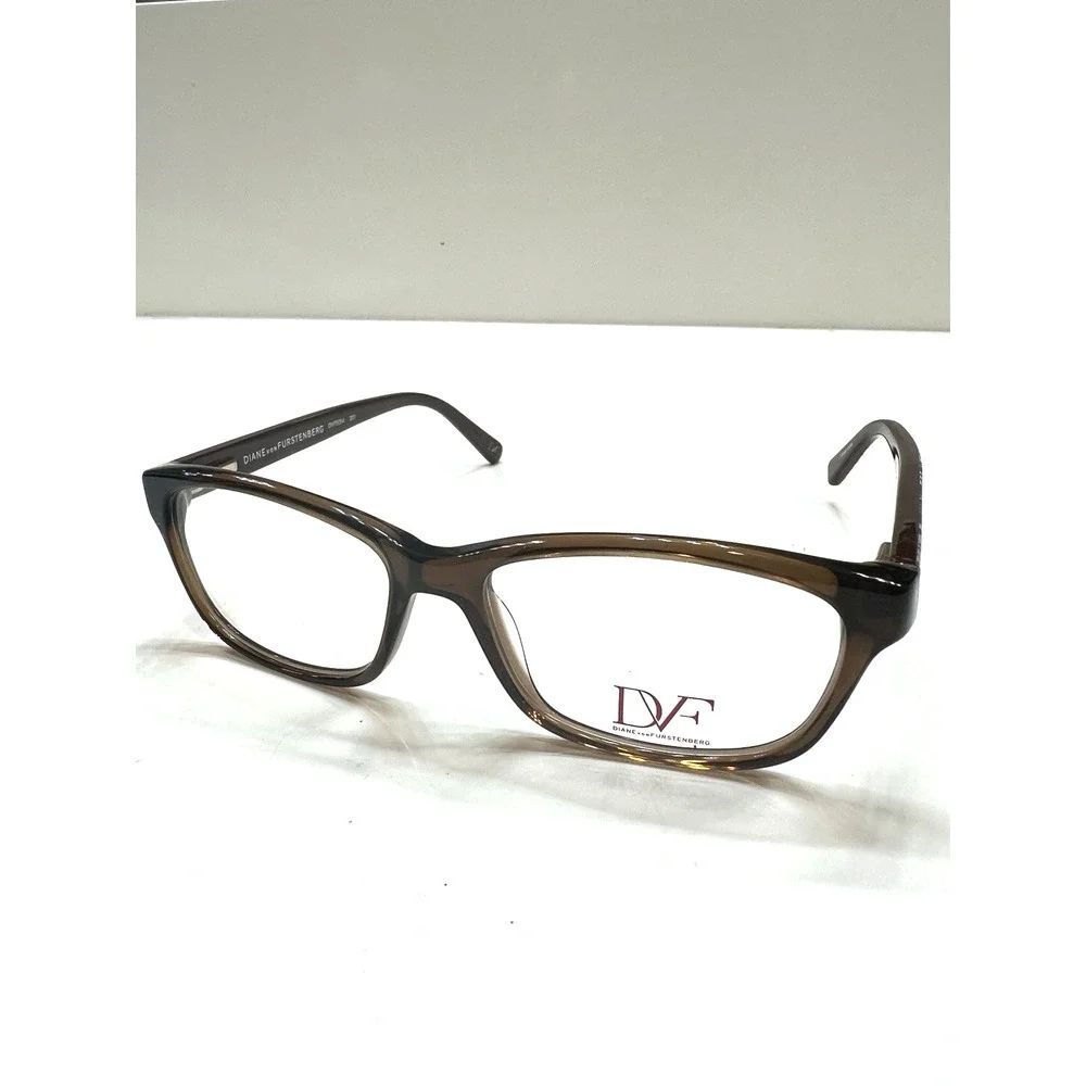 NEW Diane von Furstenberg 5054 201 Translucent Brown Eyeglasses Frames 50-15-135 - Picture 3 of 7